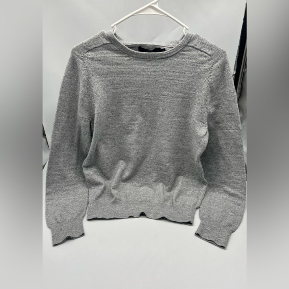 J Crew 100% gray cotton sweater size small unisex - Picture 1 of 5